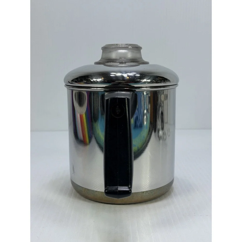 Vintage Revere Ware RARE 5 Cup Percolator Coffee Pot 83 Copper Bottom 1801 USA